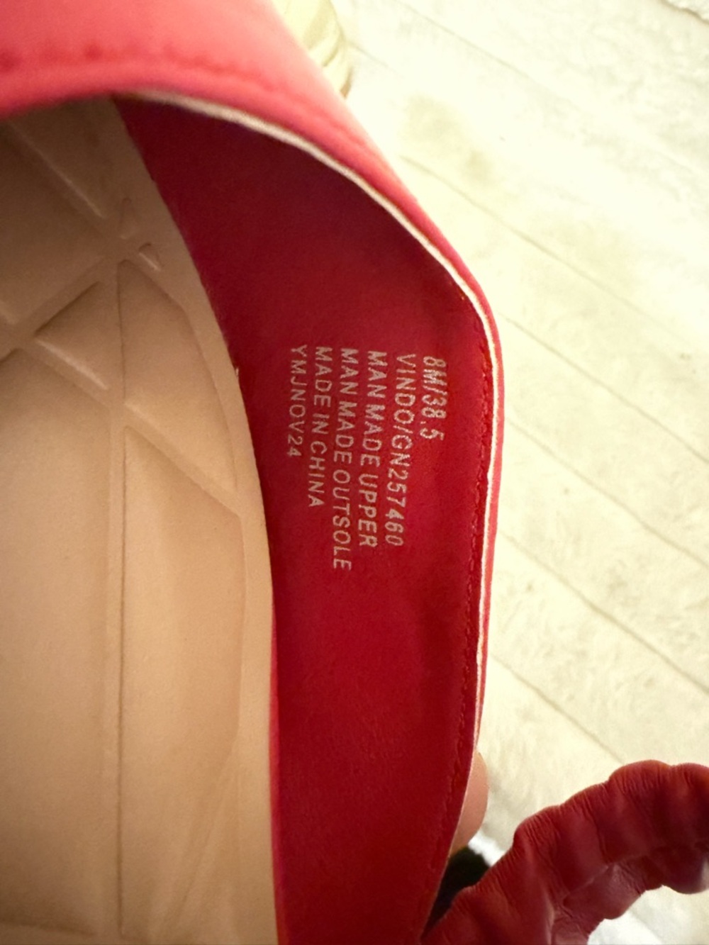 BCBGeneration Red Pointed-Toe Slingback Sandals with Studded Trim - Picture 5 of 7